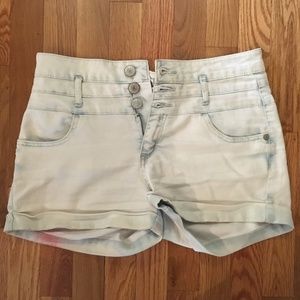 whitewashed jean shorts